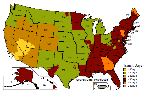 UPS Transit Map